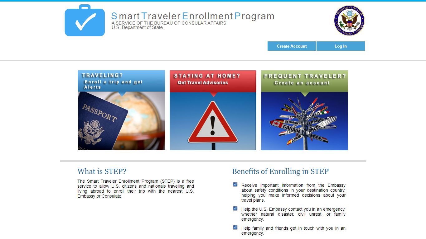 Smart Traveler Enrollment Program